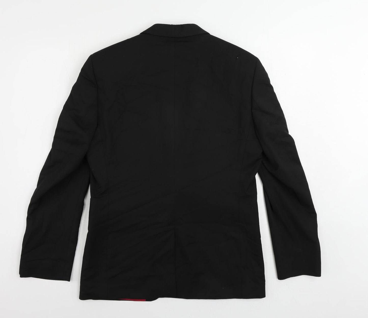 Marks and Spencer Mens Black Polyester Tuxedo Suit Jacket Size 40 Regular