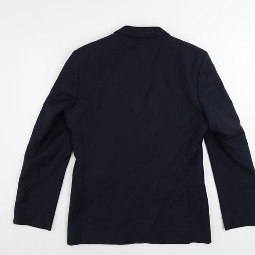 Red Herring Mens Blue Polyester Jacket Suit Jacket Size 38 Regular