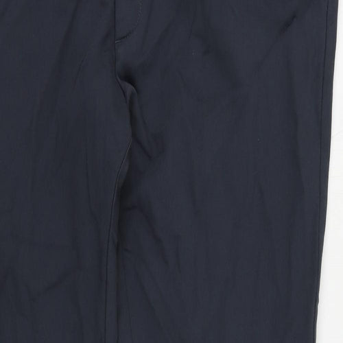 Autograph Mens Grey Cotton Chino Trousers Size 40 in L31 in Regular Zip