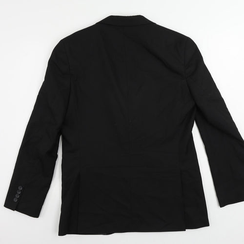 Marks and Spencer Mens Black Polyester Tuxedo Suit Jacket Size 40 Regular