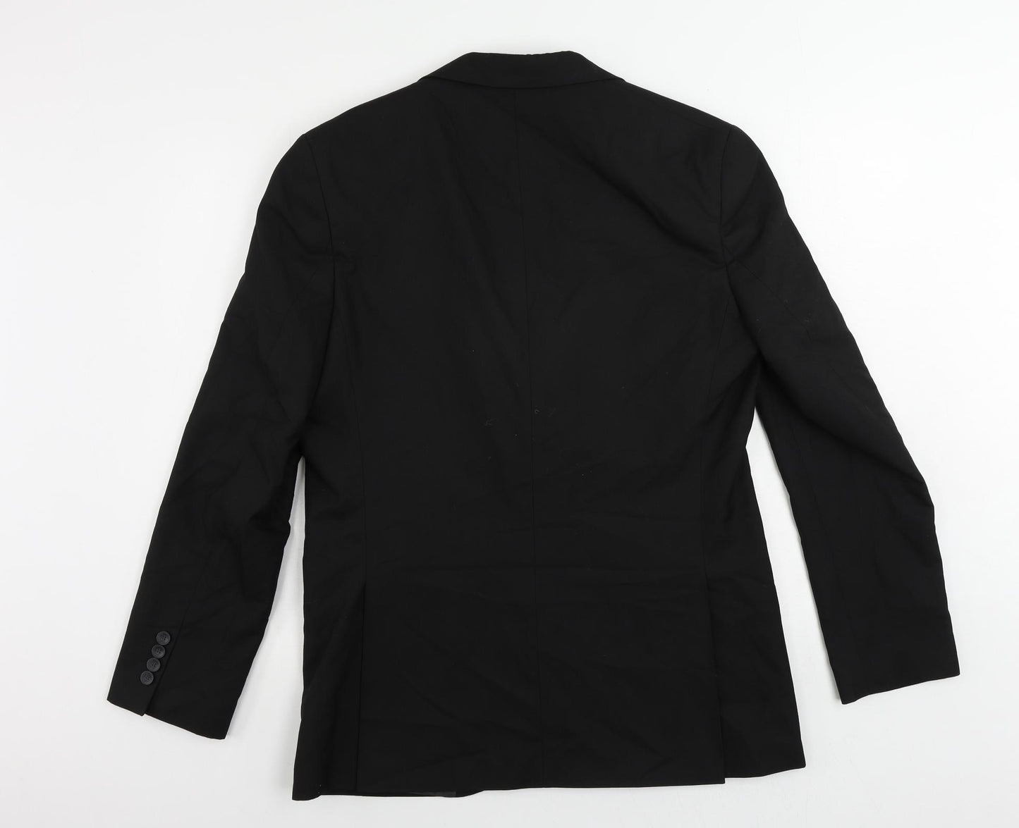 Marks and Spencer Mens Black Polyester Tuxedo Suit Jacket Size 40 Regular