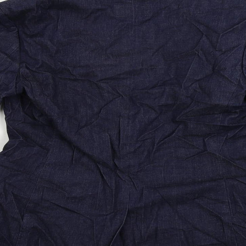 Marks and Spencer Womens Blue Jacket Blazer Size 8 Button