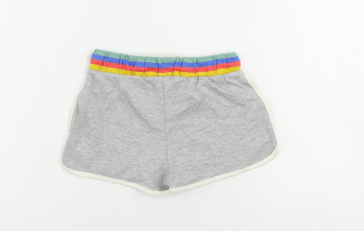 Marks and Spencer Girls Grey Cotton Sweat Shorts Size 6-7 Years Regular Drawstring - Harry Potter