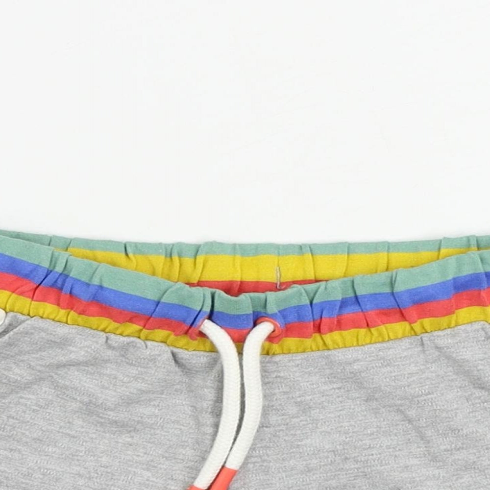 Marks and Spencer Girls Grey Cotton Sweat Shorts Size 6-7 Years Regular Drawstring - Harry Potter