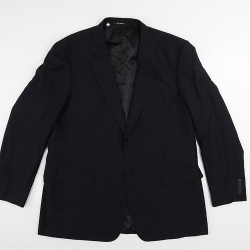 TED LAPIDUS Mens Blue Polyester Jacket Suit Jacket Size 50 Regular