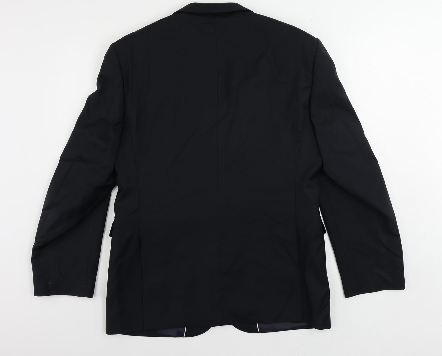 Cerruti Mens Blue Wool Jacket Suit Jacket Size 40 Regular