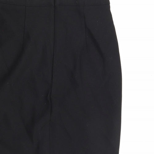 H&M Womens Black Polyester Bandage Skirt Size 8 Zip