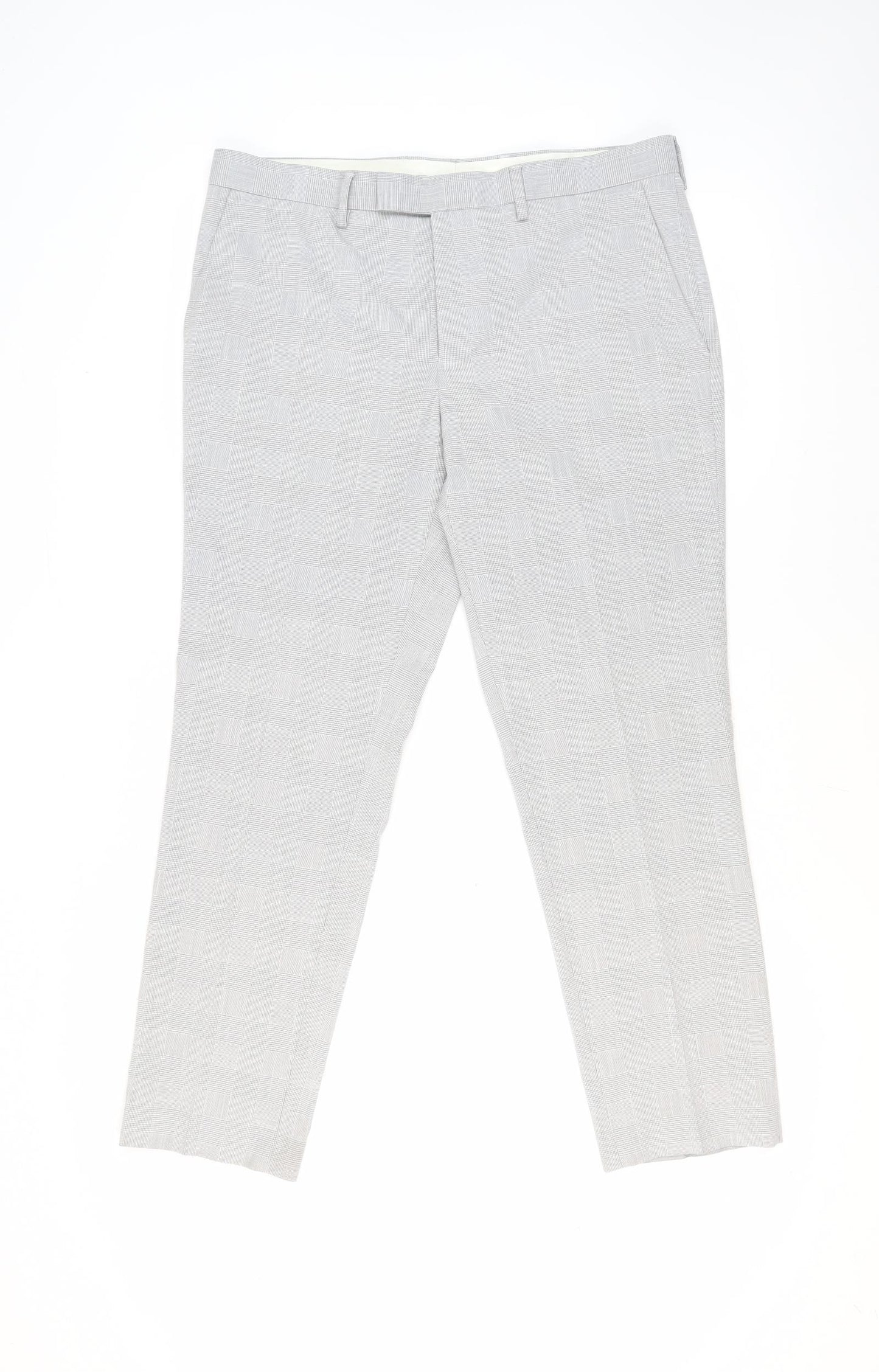 Marks and Spencer Women's Grey Slim Fit Dress Trousers