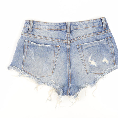 Signature8 Women's Blue Cut-Off Denim Shorts S
