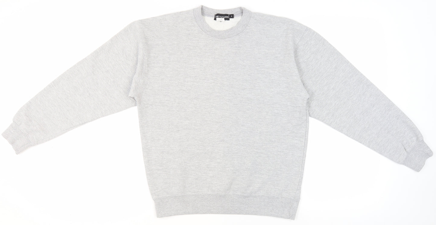 PrettyLittleThing Women's Grey Crew Neck Sweatshirt S