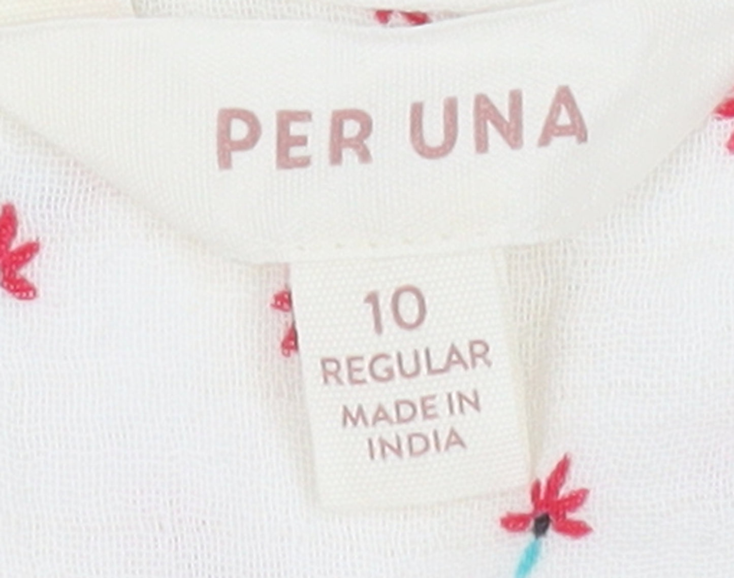 Marks and Spencer Women's White Floral Midi Dress Size 10