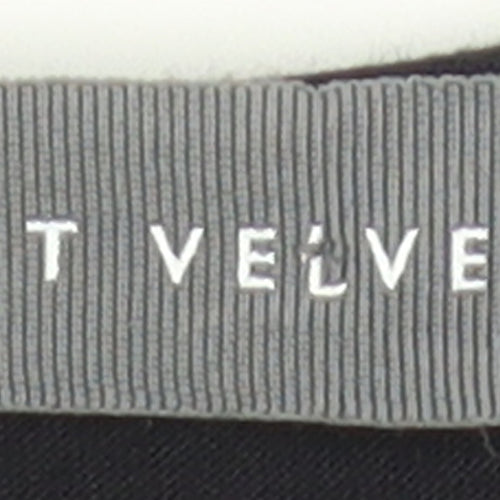 Mint Velvet Women's Black Embroidered Blouse Size 8