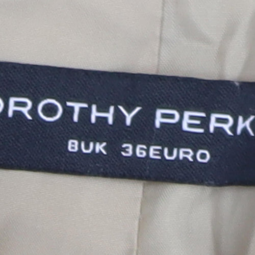 Dorothy Perkins Women Beige Quilted Jacket Size 8