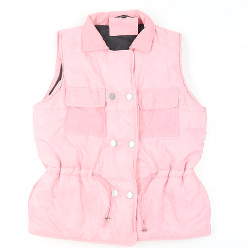 Rising Women's Pink Waistcoat XS - Buttoned & Collared