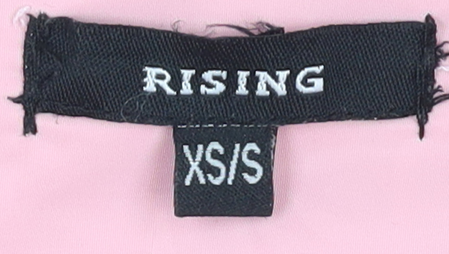 Rising Women's Pink Waistcoat XS - Buttoned & Collared