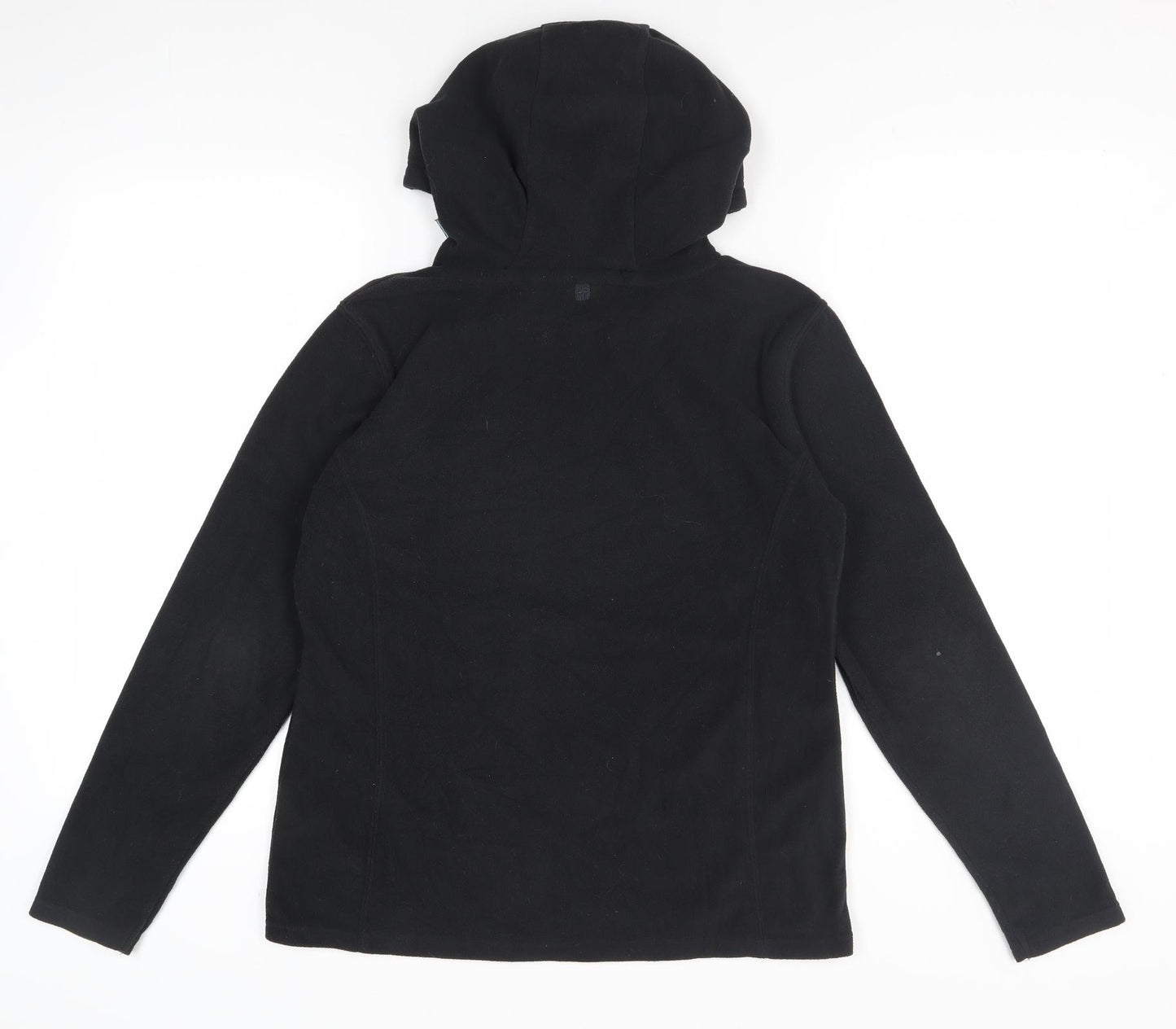 Mountain Warehouse Women's Black Fleece Hooded Jacket, Size 14