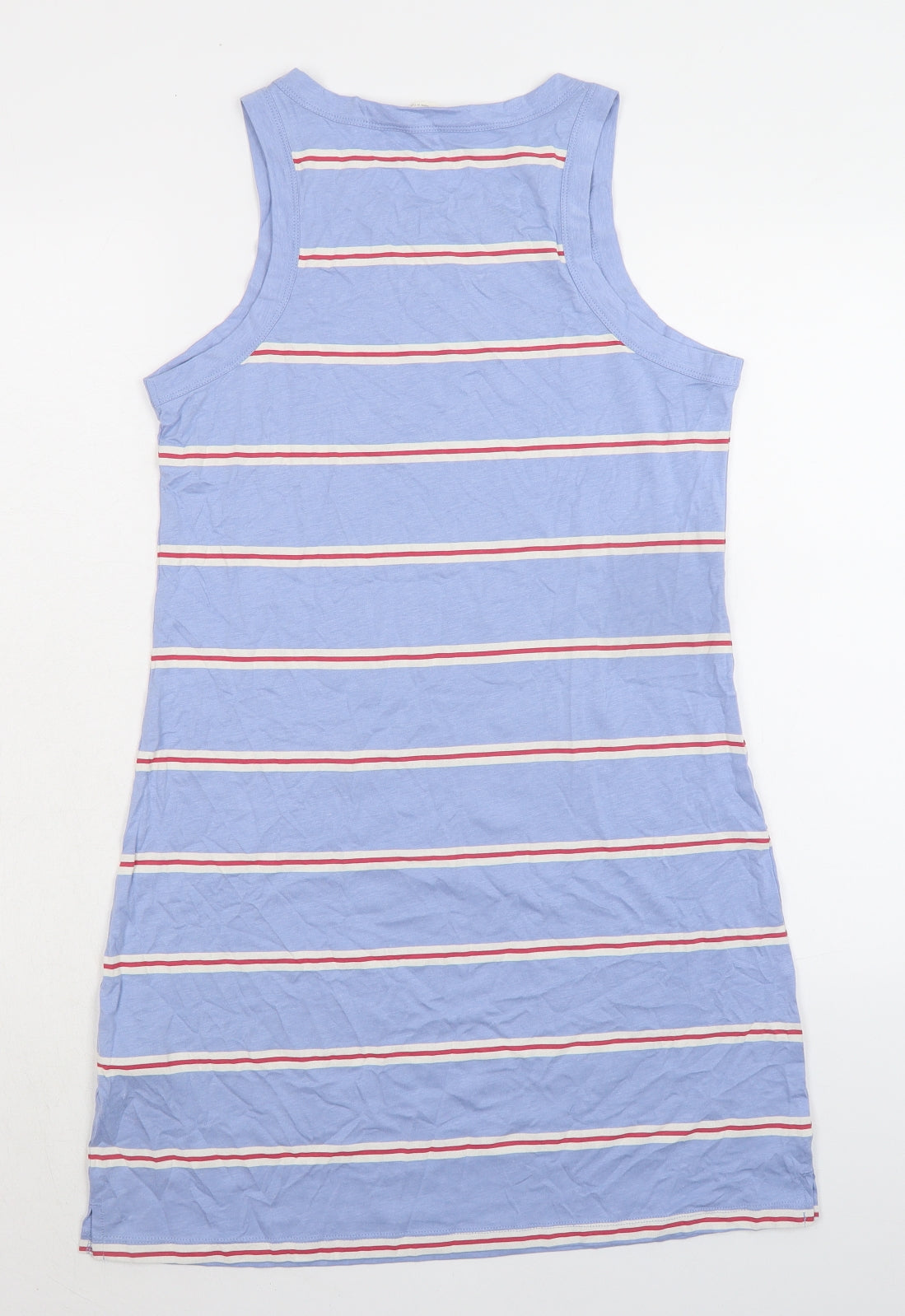 Marks and Spencer Womens Blue Striped Cotton Cami Nightshirt Size M