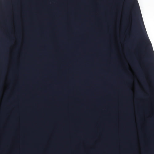 Marks and Spencer Mens Blue Wool Jacket Suit Jacket Size 38 Regular