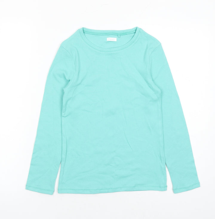 NEXT Girls Blue Cotton Basic Casual Size 11 Years Round Neck Pullover