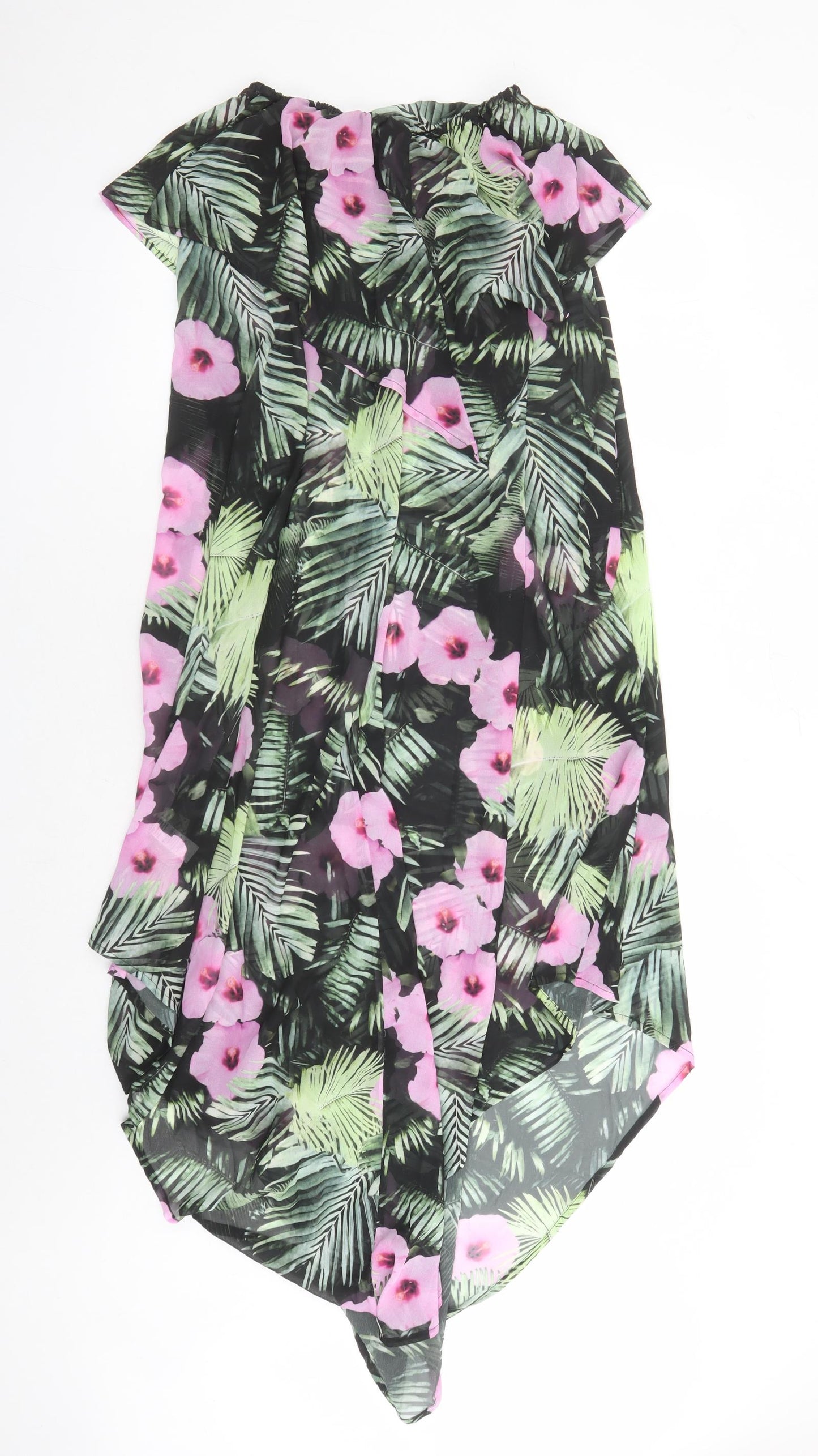 ASOS Womens Green Flecked Polyester Cover Up Size 10