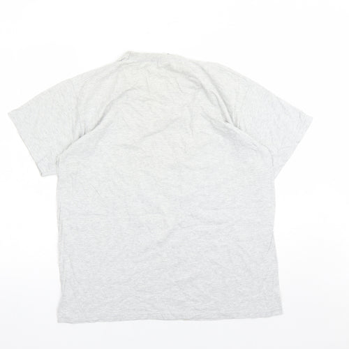 Fruit of the Loom Mens Grey Cotton T-Shirt Size L Crew Neck - Eat.Sleep.Cricket.Repeat