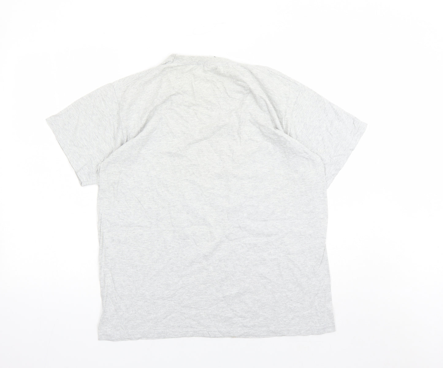 Fruit of the Loom Mens Grey Cotton T-Shirt Size L Crew Neck - Eat.Sleep.Cricket.Repeat