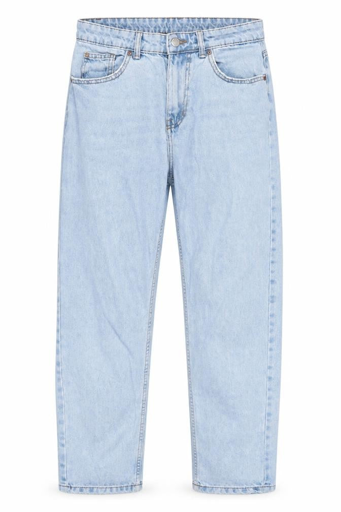 Denim & Co. Womens Blue Cotton Straight Jeans Size 10 L29 in Regular Zip - Pockets