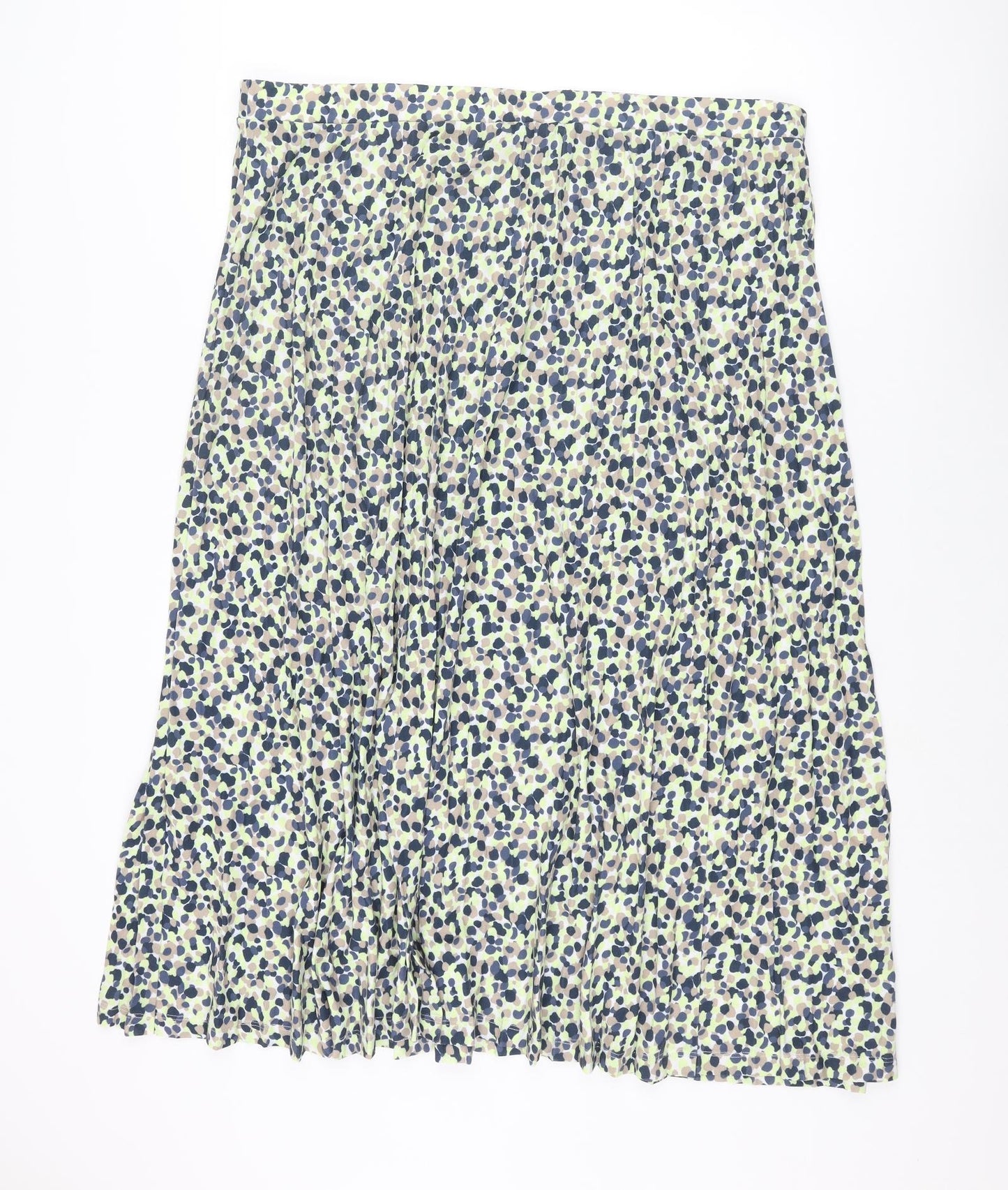 Marks and Spencer Womens Multicoloured Geometric Polyester A-Line Skirt Size 24