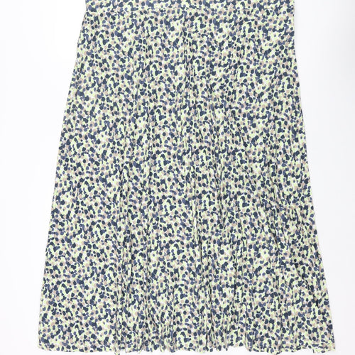 Marks and Spencer Womens Multicoloured Geometric Polyester A-Line Skirt Size 24