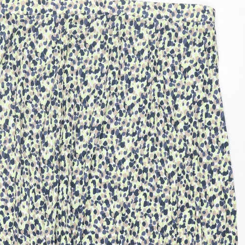 Marks and Spencer Womens Multicoloured Geometric Polyester A-Line Skirt Size 24