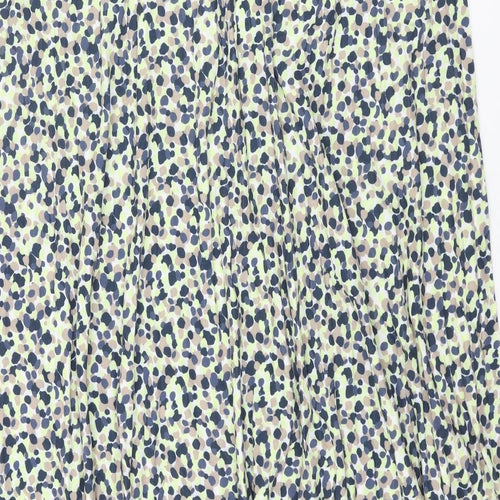 Marks and Spencer Womens Multicoloured Geometric Polyester A-Line Skirt Size 24