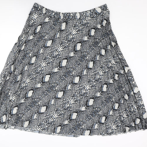 Marks and Spencer Womens Multicoloured Animal Print Polyester Pleated Skirt Size 22 - Snake Print