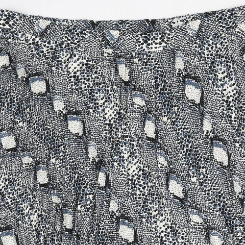 Marks and Spencer Womens Multicoloured Animal Print Polyester Pleated Skirt Size 22 - Snake Print
