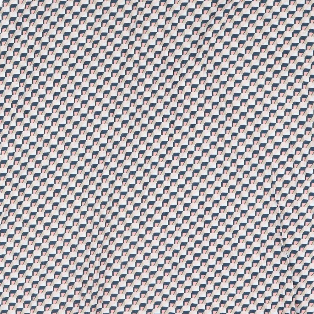 Marks and Spencer Womens Multicoloured Geometric Polyester A-Line Skirt Size 20