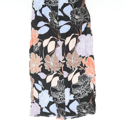 Autograph Womens Multicoloured Floral Viscose Wrap Skirt Size 8 Zip