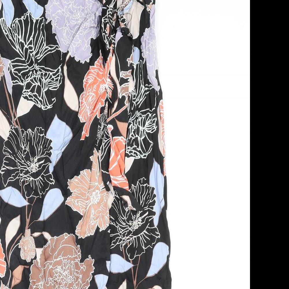 Autograph Womens Multicoloured Floral Viscose Wrap Skirt Size 8 Zip