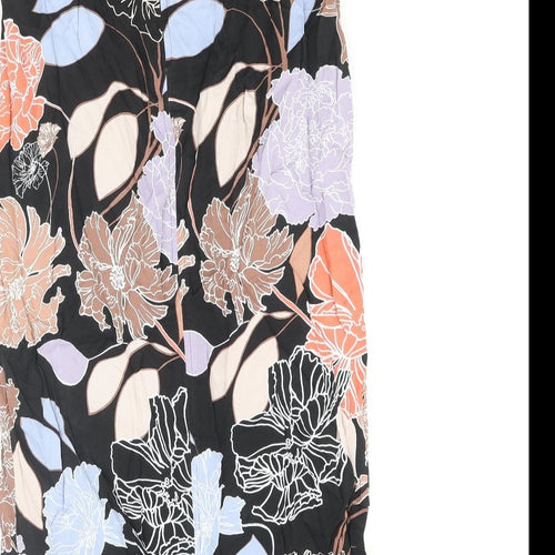 Autograph Womens Multicoloured Floral Viscose Wrap Skirt Size 8 Zip