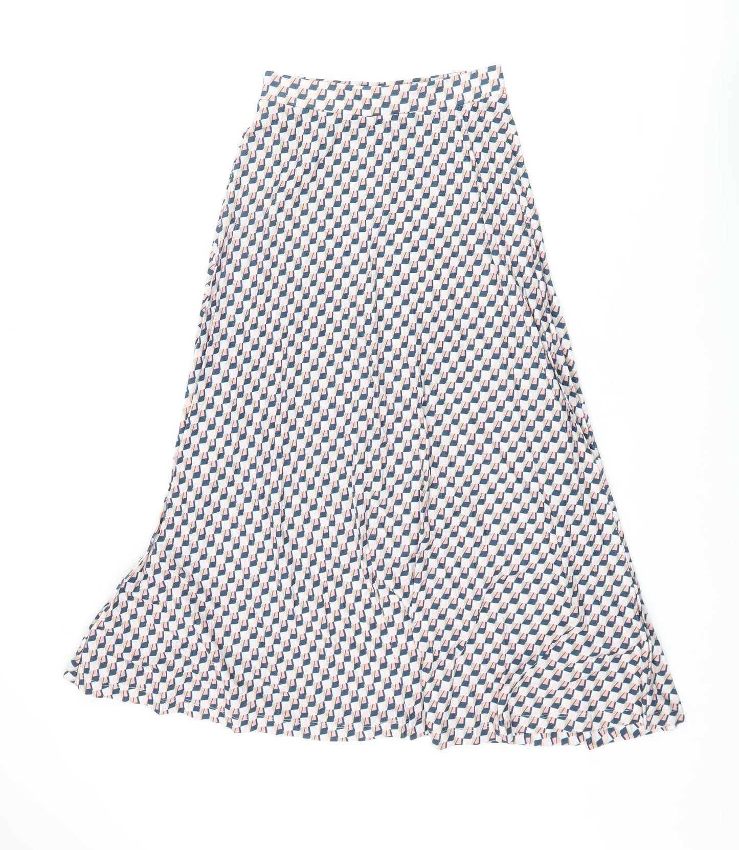 Marks and Spencer Womens Multicoloured Geometric Polyester A-Line Skirt Size 6