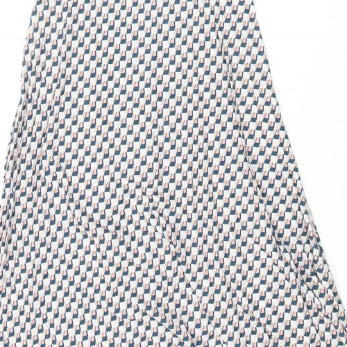 Marks and Spencer Womens Multicoloured Geometric Polyester A-Line Skirt Size 6