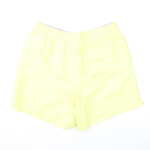 Marks and Spencer Mens Yellow Polyester Bermuda Shorts Size M L6 in Regular Drawstring - Swim Shorts