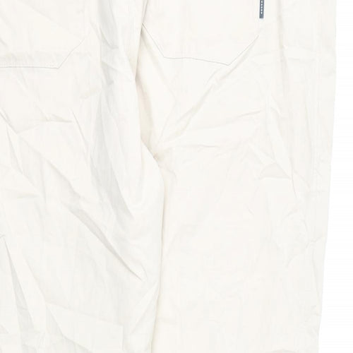 GOODMOVE Womens Beige Polyester Cargo Trousers Size 24 L25 in Regular