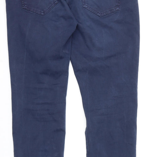 Tramarossa Mens Blue Cotton Straight Jeans Size 35 in L28 in Regular Zip