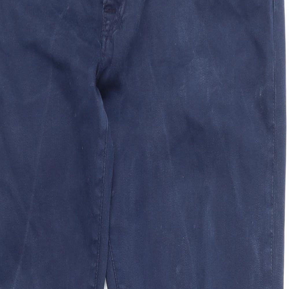 Tramarossa Mens Blue Cotton Straight Jeans Size 35 in L28 in Regular Zip