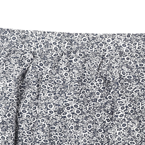 Marks and Spencer Womens Blue Floral Cotton Flare Skirt Size 20