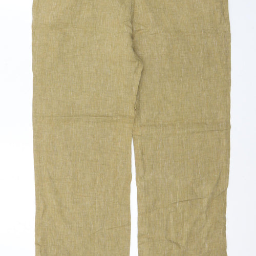 Dorm Womens Beige Polyester Trousers Size 38 in L28 in Regular Drawstring