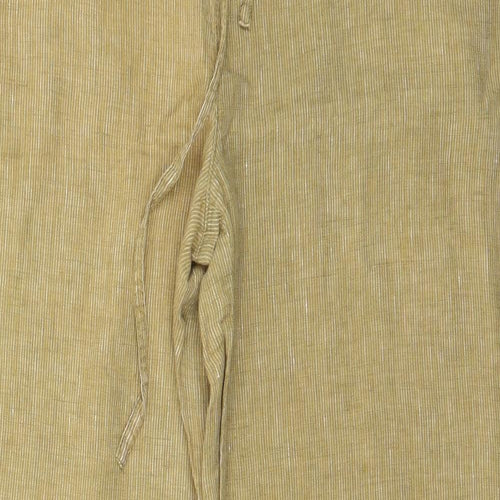 Dorm Womens Beige Polyester Trousers Size 38 in L28 in Regular Drawstring