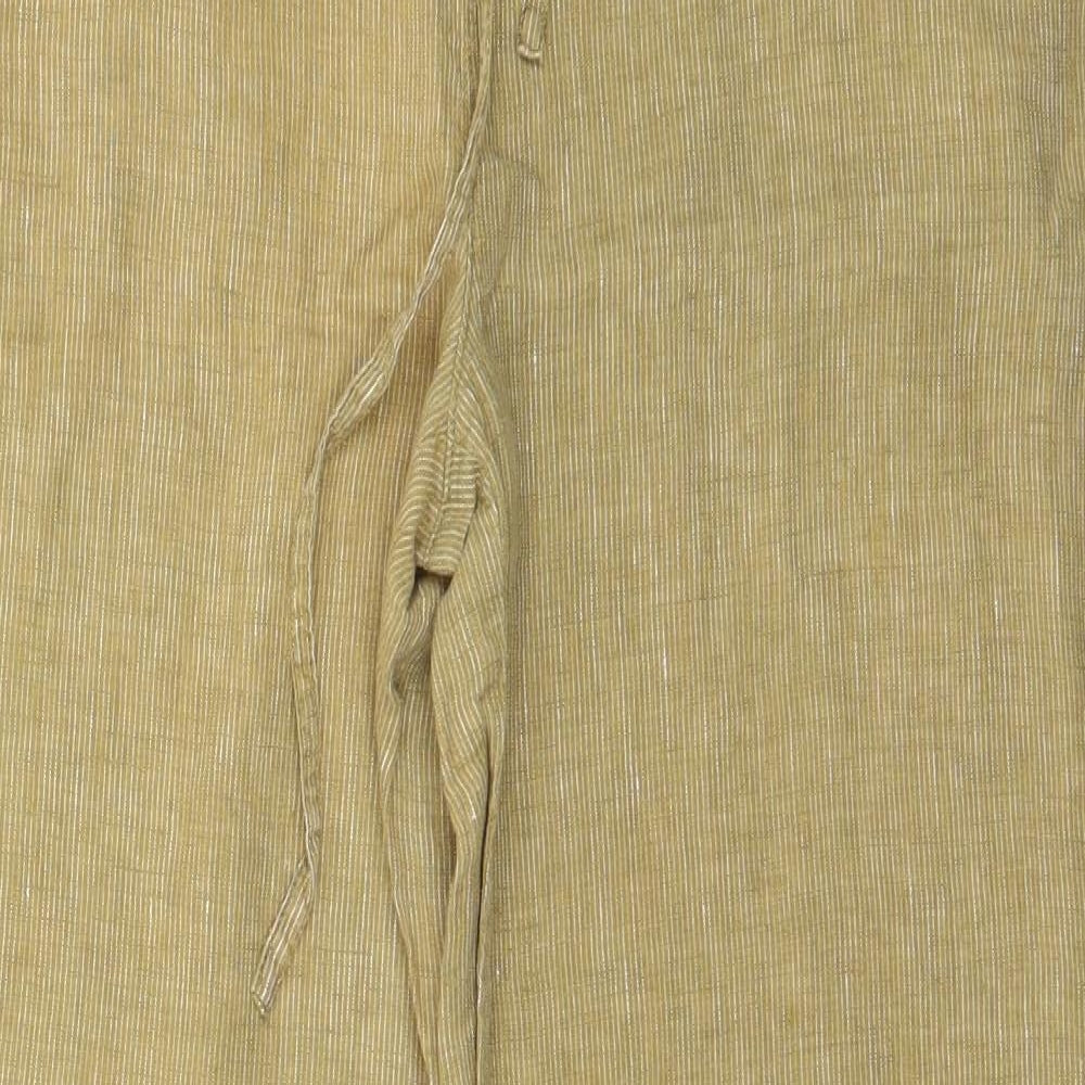 Dorm Womens Beige Polyester Trousers Size 38 in L28 in Regular Drawstring