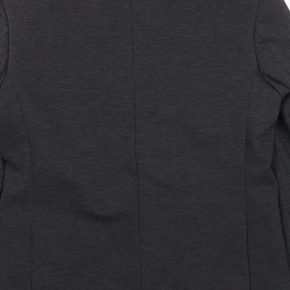 Marks and Spencer Mens Grey Polyamide Jacket Suit Jacket Size 38 Regular