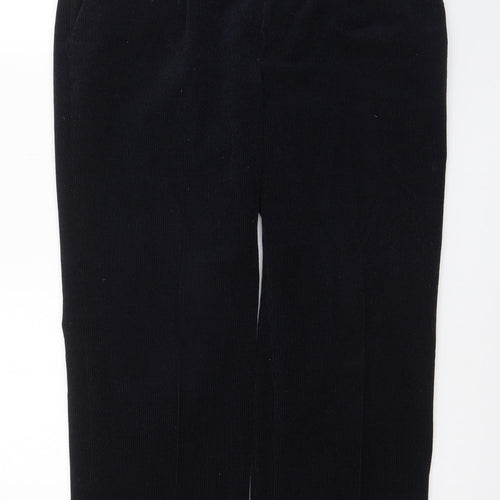 Meyer Mens Blue Polyester Trousers Size 36 in L34 in Regular Zip