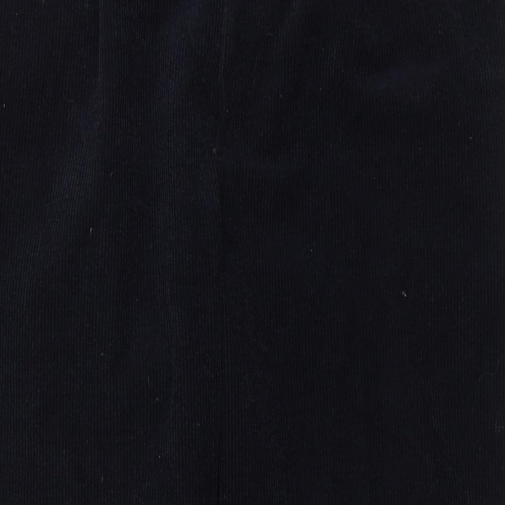 Meyer Mens Blue Polyester Trousers Size 36 in L34 in Regular Zip